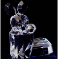 Optic Crystal Bunny in the Shoe Figurine